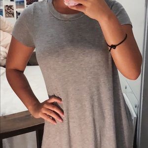 Grey t-shirt dress